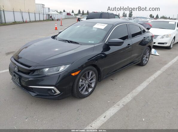19XFC1F31LE206805 2020 HONDA CIVIC Black წინა მარცხენა ხედი სამი მეოთხედიდან