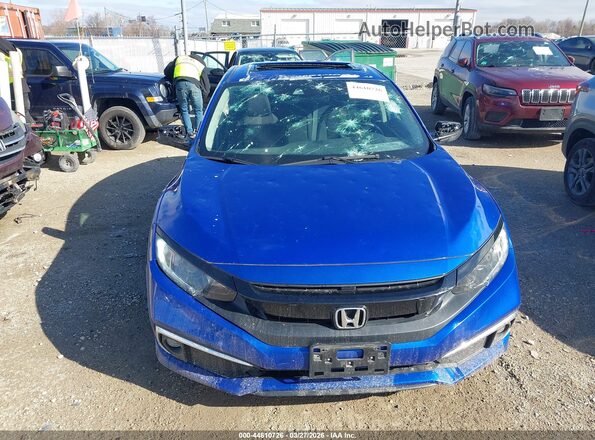 19XFC1F31ME008243 2021 HONDA CIVIC Blue ხელსაწყოთა პანელის ხედი