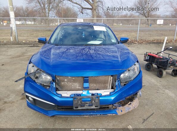 19XFC1F35ME209174 2021 HONDA CIVIC Blue ხელსაწყოთა პანელის ხედი