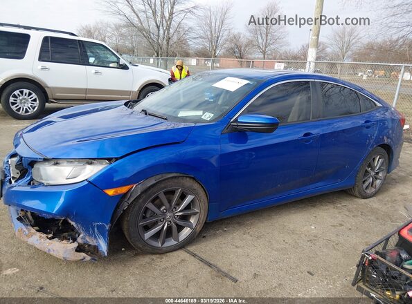 19XFC1F35ME209174 2021 HONDA CIVIC Blue წინა მარცხენა ხედი სამი მეოთხედიდან