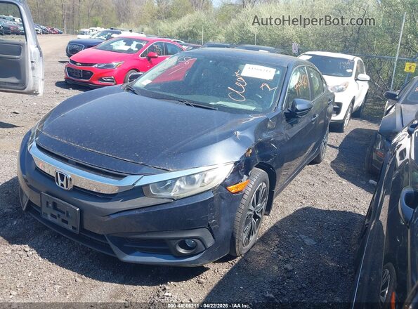 19XFC1F74GE025397 2016 HONDA CIVIC Blue წინა მარცხენა ხედი სამი მეოთხედიდან