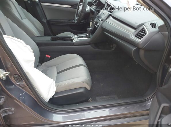 19XFC2F50GE219705 2016 HONDA CIVIC Gray წინა სალონის ხედი