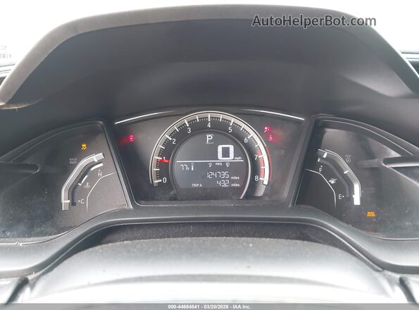 19XFC2F50GE219705 2016 HONDA CIVIC Gray უკანა სავარძლების ხედი