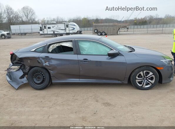 19XFC2F50GE219705 2016 HONDA CIVIC Gray უკანა სალონის ხედი