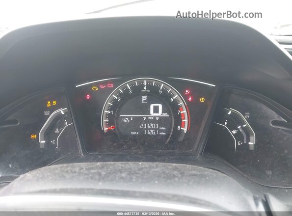 19XFC2F54GE018700 2016 HONDA CIVIC Black Widok tylnych siedzeń