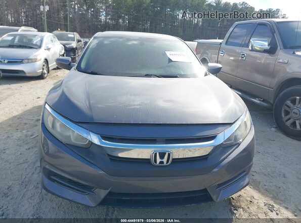 19XFC2F55JE005087 2018 HONDA CIVIC Gray Widok zestawu wskaźników