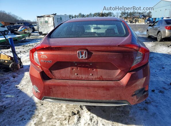 19XFC2F63KE213527 2019 HONDA CIVIC Red Rear view