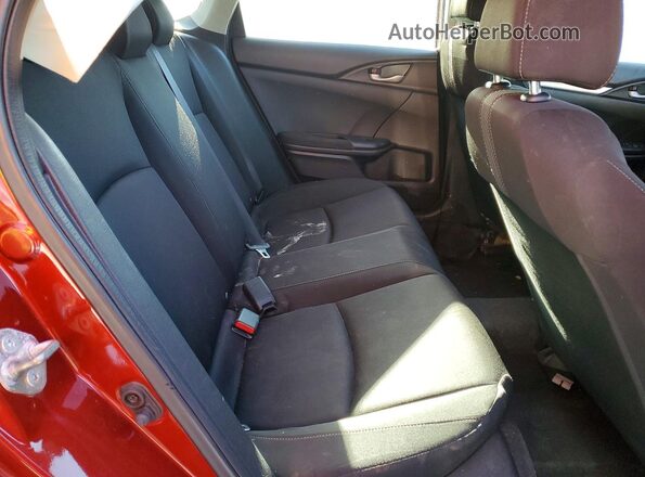 19XFC2F63KE213527 2019 HONDA CIVIC Red Rear seats view