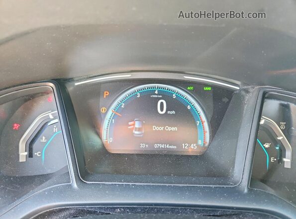 19XFC2F64KE042125 2019 HONDA CIVIC Gray 