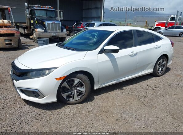 19XFC2F6XLE007770 2020 HONDA CIVIC White Առջևի ձախ երեք քառորդ տեսարան