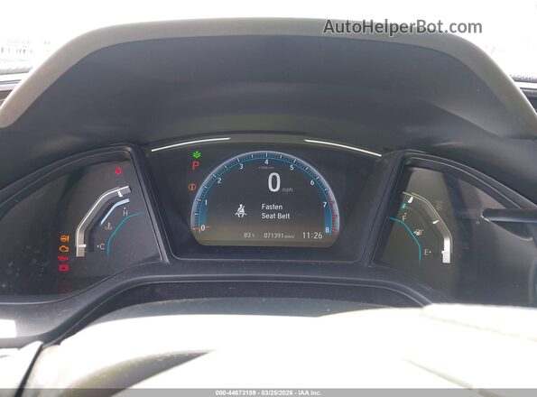 19XFC2F6XLE007770 2020 HONDA CIVIC White Հետևի նստատեղերի տեսք