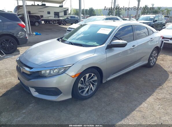 19XFC2F70JE205781 2018 HONDA CIVIC Silver წინა მარცხენა ხედი სამი მეოთხედიდან
