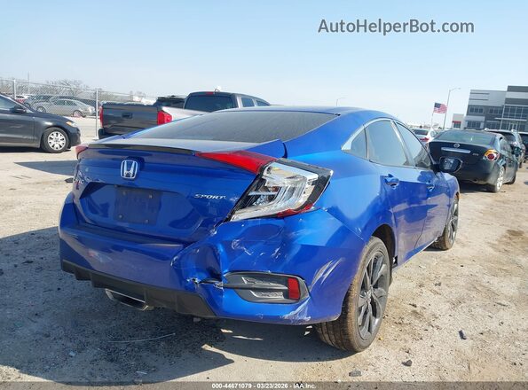 19XFC2F82KE008105 2019 HONDA CIVIC Blue Rear right