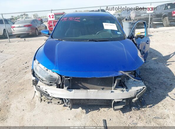 19XFC2F82KE008105 2019 HONDA CIVIC Blue Instrument cluster view