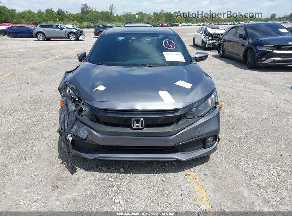 19XFC2F86LE006620 2020 HONDA CIVIC Gray Սարքավորումների վահանակի տեսք