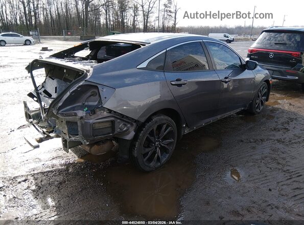 19XFC2F87ME200574 2021 HONDA CIVIC Gray Задня права чверть