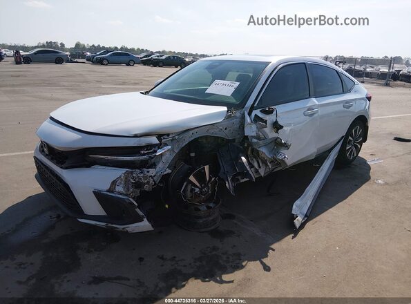 19XFL1H71RE015989 2024 HONDA CIVIC White Առջևի ձախ երեք քառորդ տեսարան