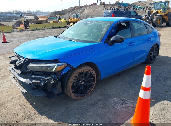 19XFL2H81RE038591 2024 HONDA CIVIC Blue წინა მარცხენა ხედი სამი მეოთხედიდან