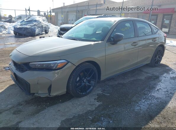 19XFL2H84SE025632 2025 HONDA CIVIC Brown Առջևի ձախ երեք քառորդ տեսարան