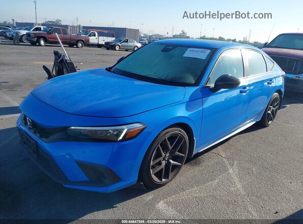 19XFL2H85RE007232 2024 HONDA CIVIC Blue წინა მარცხენა ხედი სამი მეოთხედიდან
