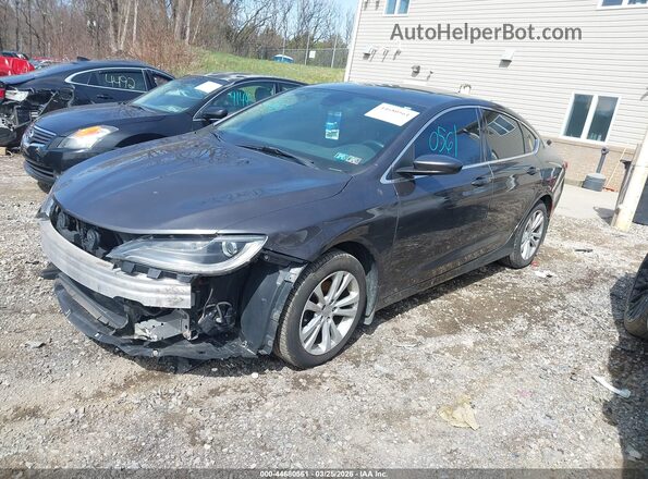 1C3CCCAB2GN142244 2016 CHRYSLER 200 Серый Передняя левая четверть