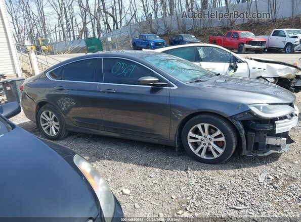 1C3CCCAB2GN142244 2016 CHRYSLER 200 Серый Вид задней части салона