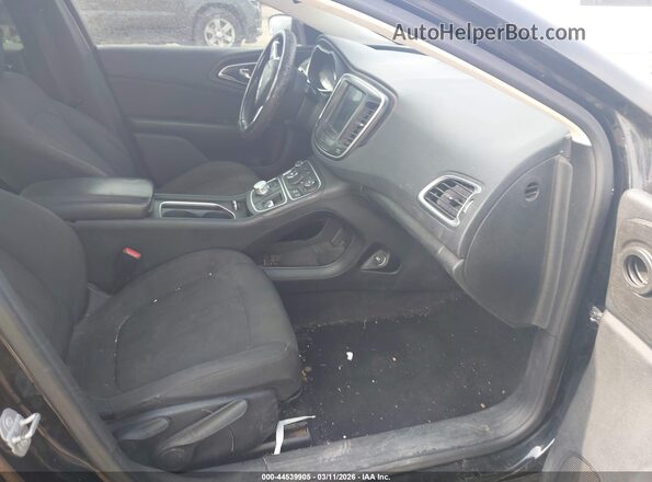 1C3CCCAB5GN158065 2016 CHRYSLER 200 Black წინა სალონის ხედი