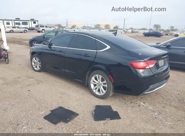 1C3CCCAB5GN158065 2016 CHRYSLER 200 Black უკანა მარცხენა