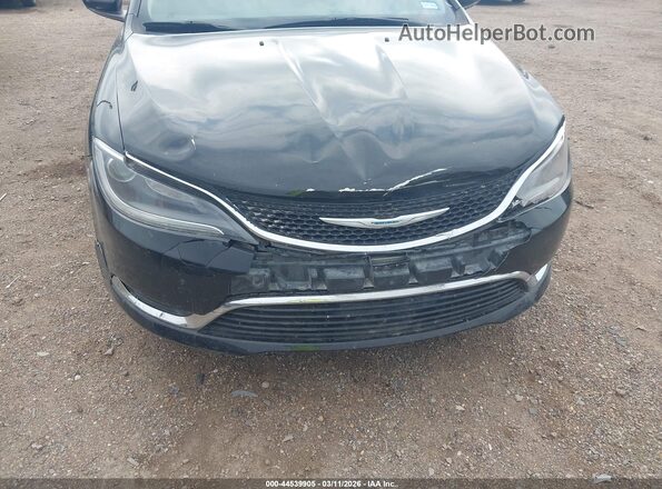 1C3CCCAB5GN158065 2016 CHRYSLER 200 Black წინა ხედი