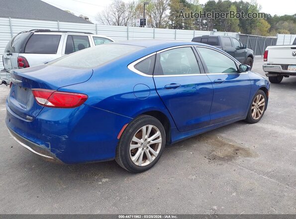 1C3CCCAB7GN166121 2016 CHRYSLER 200 Синий Задняя правая четверть