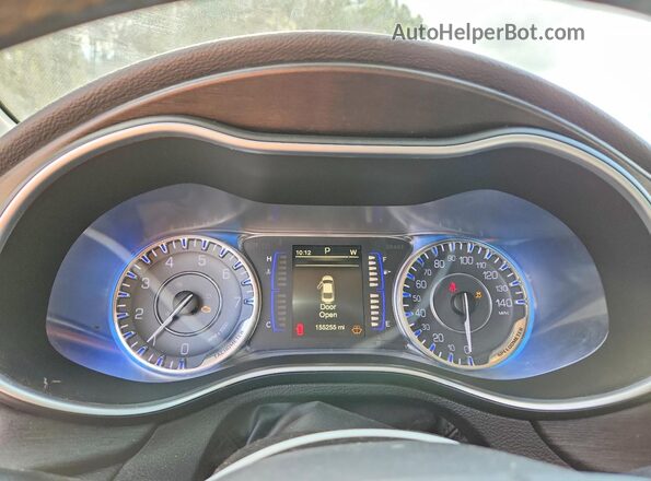 1C3CCCAB7HN505302 2017 CHRYSLER 200 Black Vista del cuadro de instrumentos