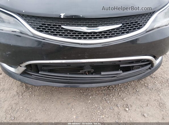 1C3CCCAB9GN108348 2016 CHRYSLER 200 Black წინა ხედი