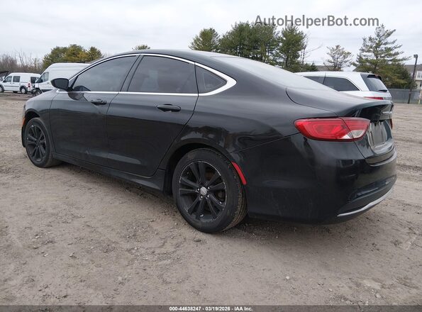 1C3CCCAB9GN108348 2016 CHRYSLER 200 Black უკანა მარცხენა