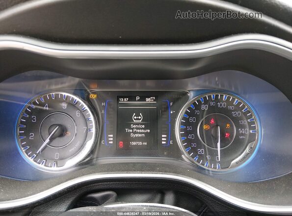 1C3CCCAB9GN108348 2016 CHRYSLER 200 Black უკანა სავარძლების ხედი