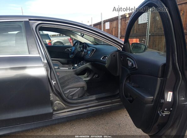 1C3CCCAB9GN167951 2016 CHRYSLER 200 Gray Вид салону спереду