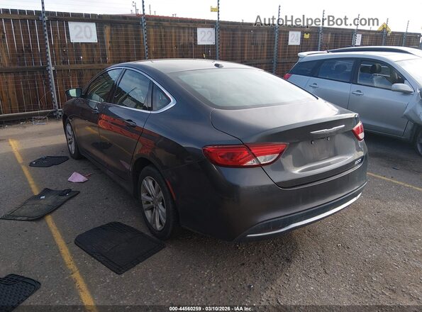 1C3CCCAB9GN167951 2016 CHRYSLER 200 Gray Задня ліва чверть