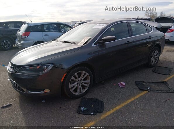 1C3CCCAB9GN167951 2016 CHRYSLER 200 Gray Передня ліва чверть