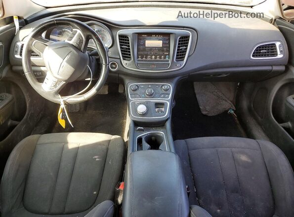 1C3CCCAB9GN168016 2016 CHRYSLER 200 Black Սարքավորումների վահանակի տեսք