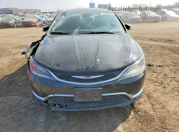 1C3CCCAB9GN168016 2016 CHRYSLER 200 Black Հետևի տեսք