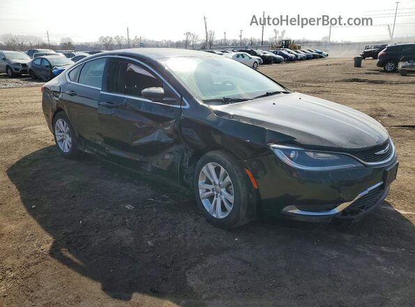 1C3CCCAB9GN168016 2016 CHRYSLER 200 Black Դիմացի տեսք