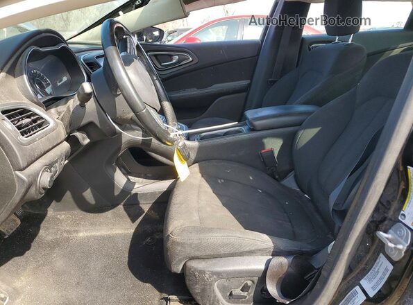 1C3CCCAB9GN168016 2016 CHRYSLER 200 Black Առջևի վահանակի տեսք