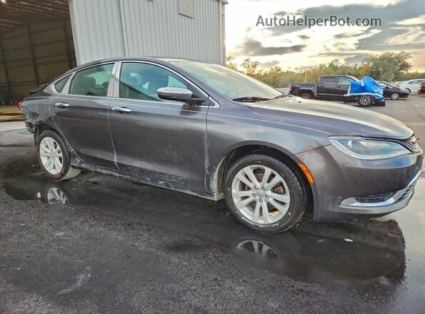 1C3CCCAB9GN168890 2016 CHRYSLER 200 Серый Передняя правая четверть