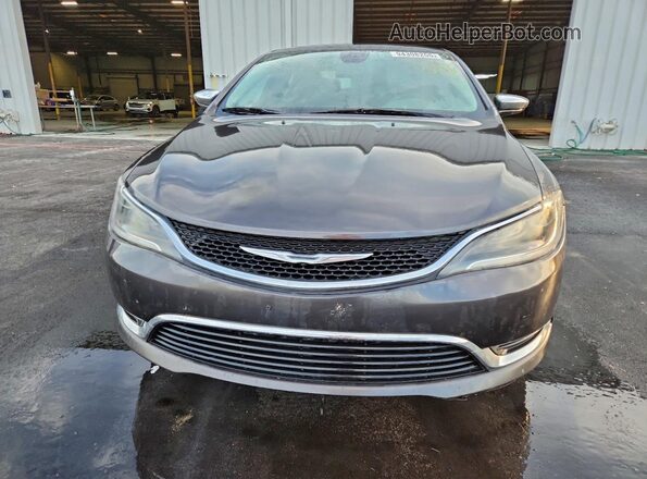 1C3CCCAB9GN168890 2016 CHRYSLER 200 Серый Вид спереди