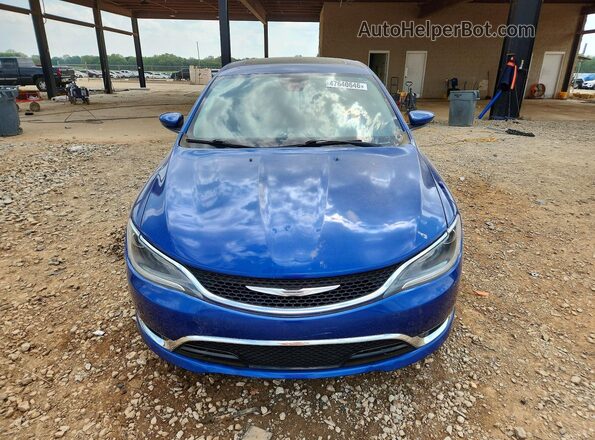 1C3CCCCB5GN119697 2016 CHRYSLER 200 Синий Вид спереди