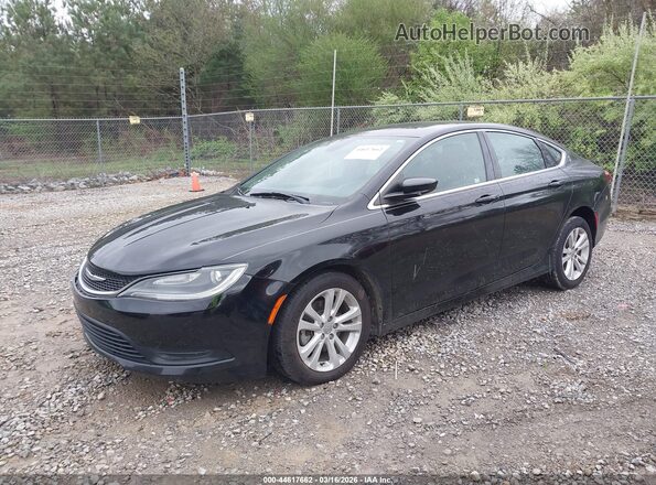 1C3CCCFBXHN502385 2017 CHRYSLER 200 Black Vista tres cuartos delantera izquierda