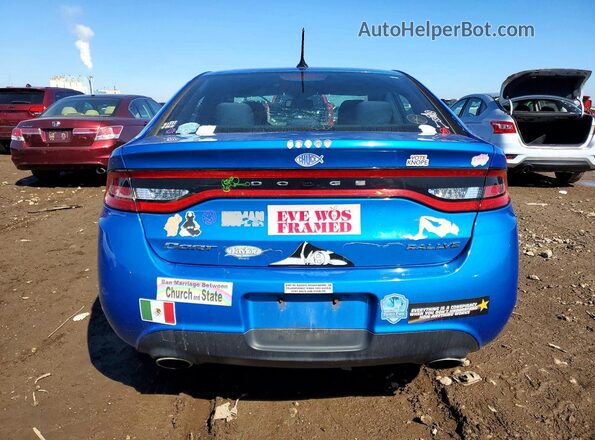1C3CDFBB2GD541318 2016 DODGE DART Синий Вид сзади