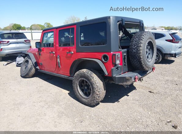 1C4BJWDG0HL578626 2017 JEEP WRANGLER UNLIMITED Red Tył lewy