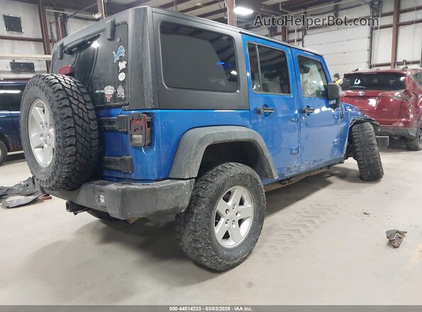 1C4BJWDG5GL260189 2016 JEEP WRANGLER UNLIMITED Blue Tył prawy