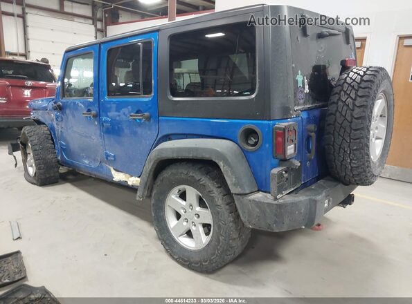 1C4BJWDG5GL260189 2016 JEEP WRANGLER UNLIMITED Blue Tył lewy