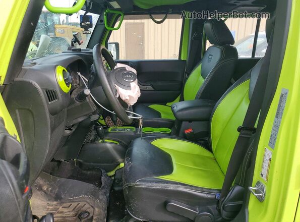 1C4BJWDG9HL505870 2017 JEEP WRANGLER Зеленый Вид салона спереди